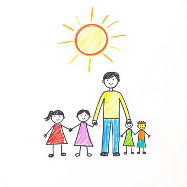 Ma famille avec le soleil