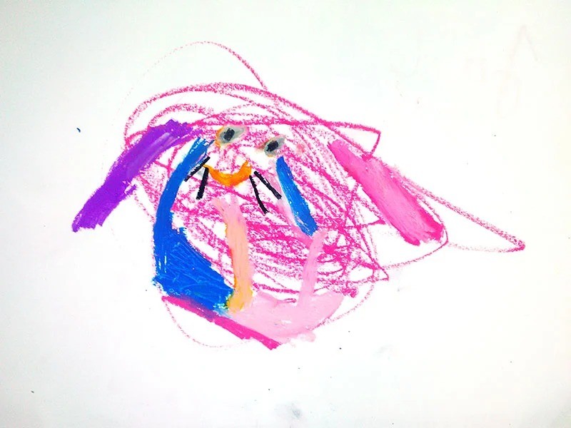 Dessin original de l'enfant